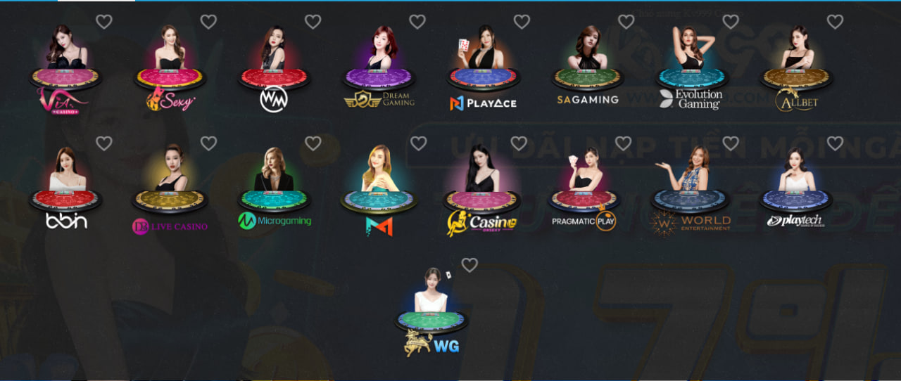 Các trò chơi nổi bật tại kv999